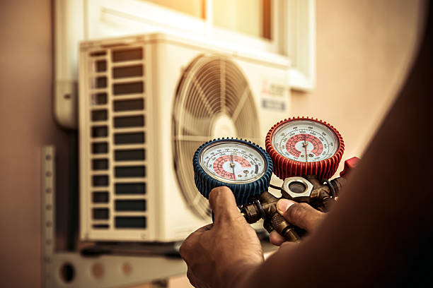 Professional Hvac technician working in Falmouth, VA